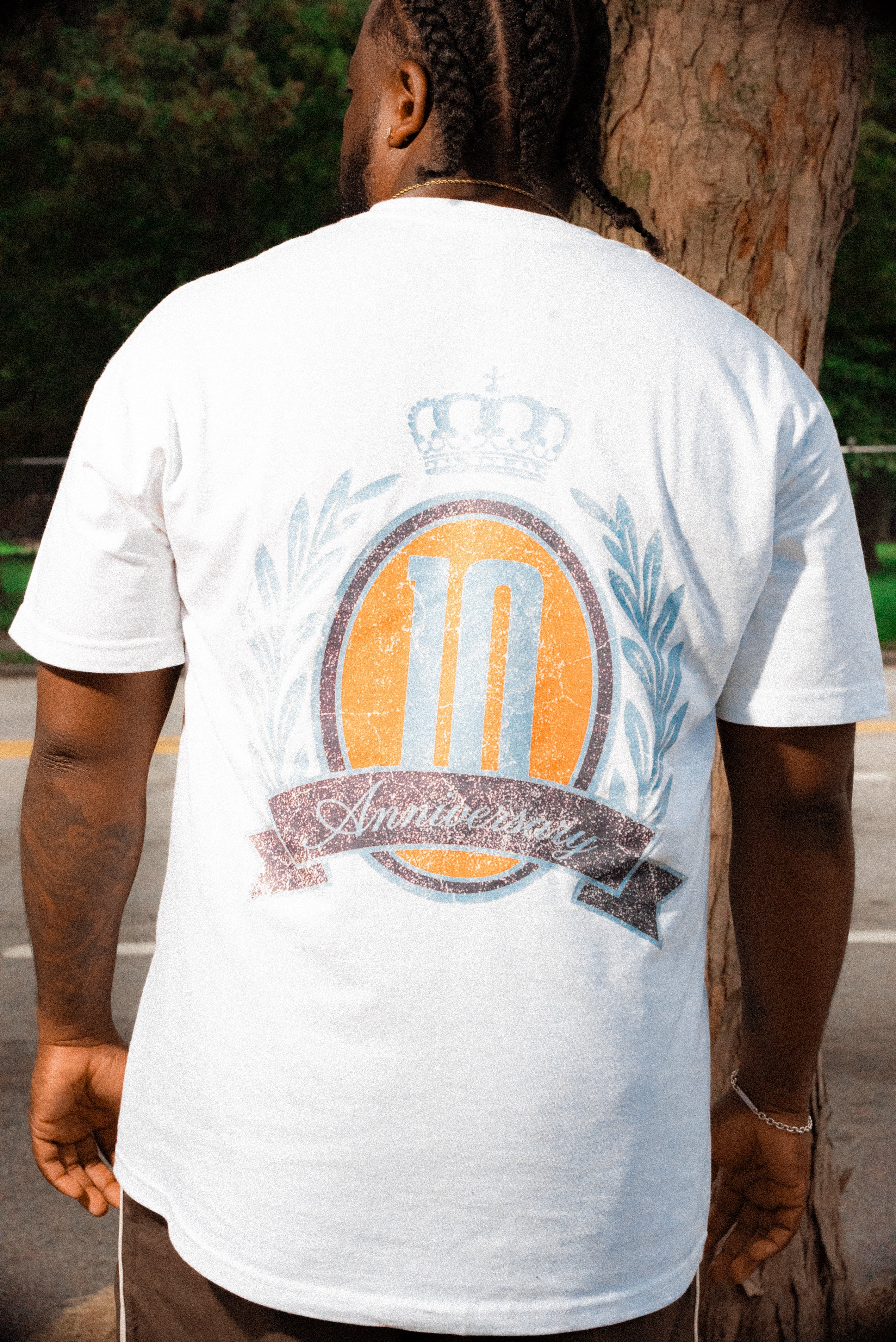 Anniversary X Tee (White) – Eighty Five Apparel Company