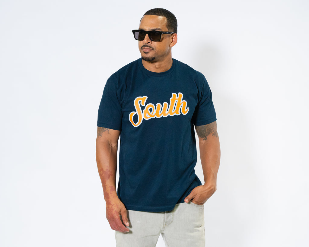 AXC South Script Tee (Navy)