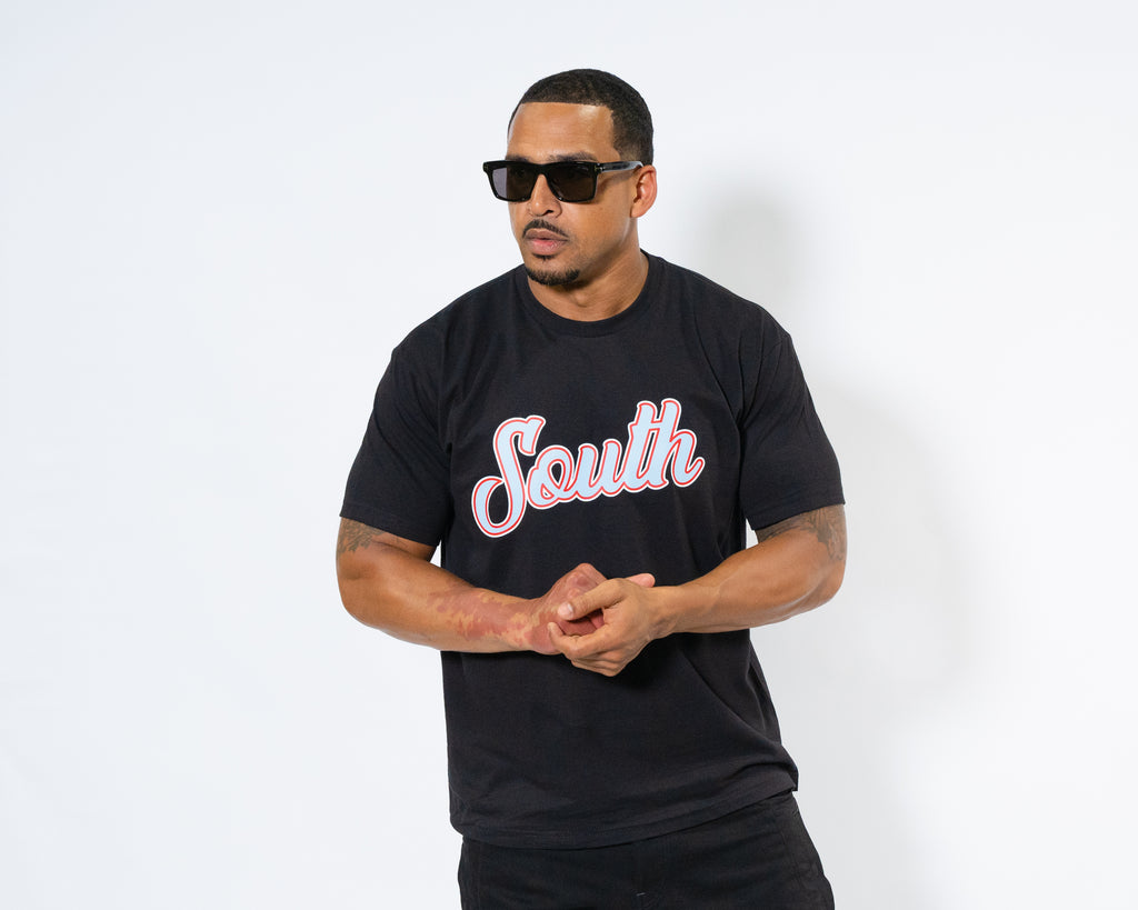 TTV South Script Tee (Black)