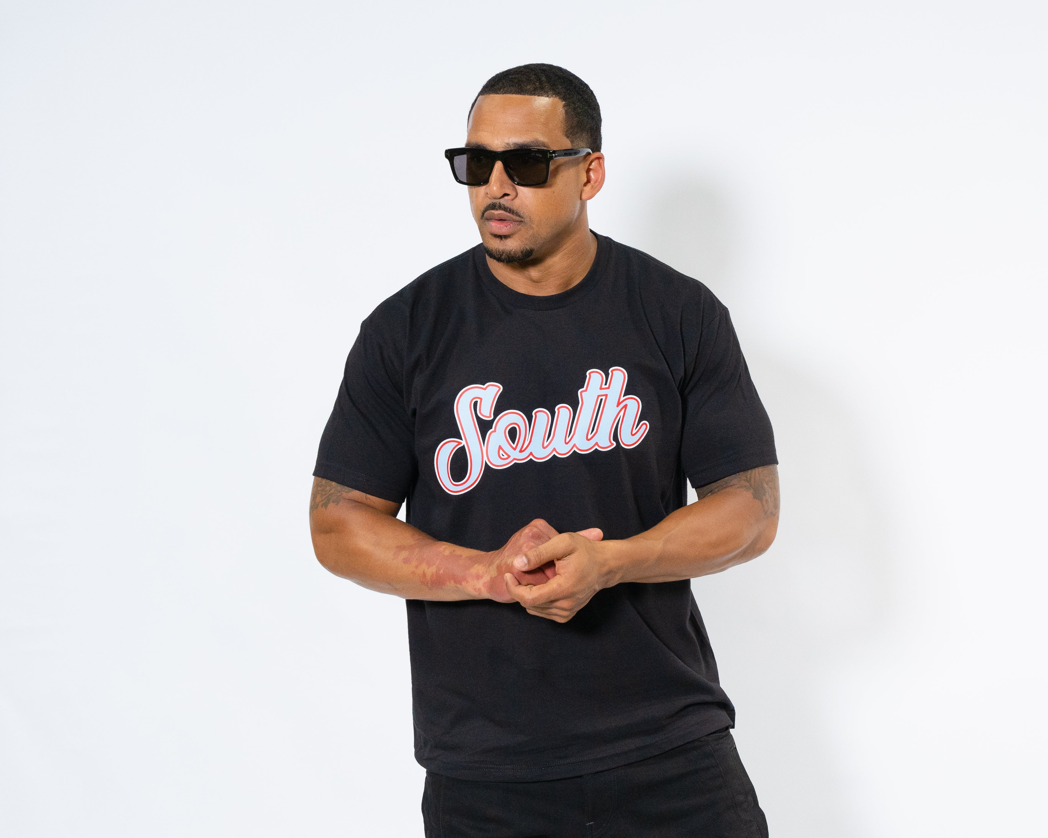 TTV South Script Tee (Black)