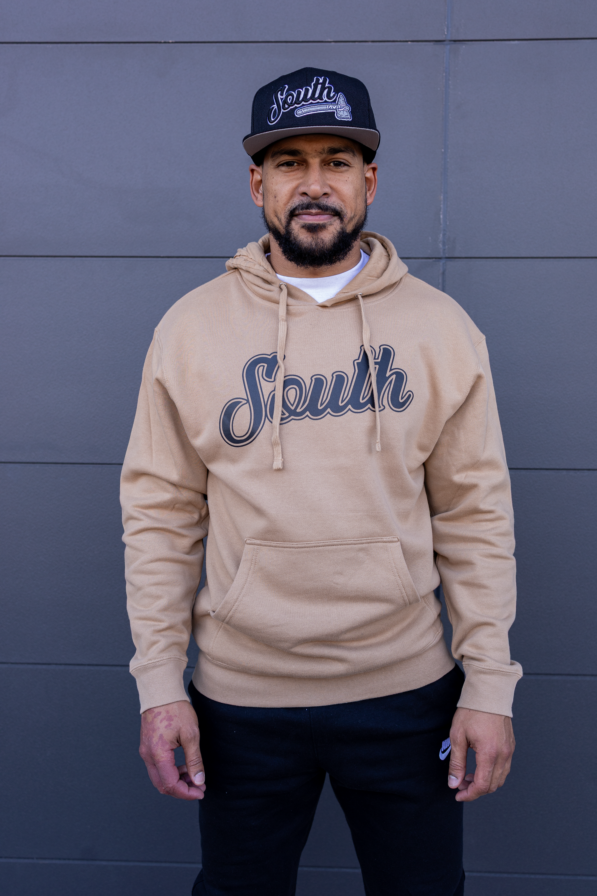 Classic South Hoodie (Sand/Black)