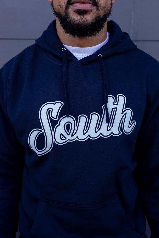 Classic South Hoodie (Navy/White)