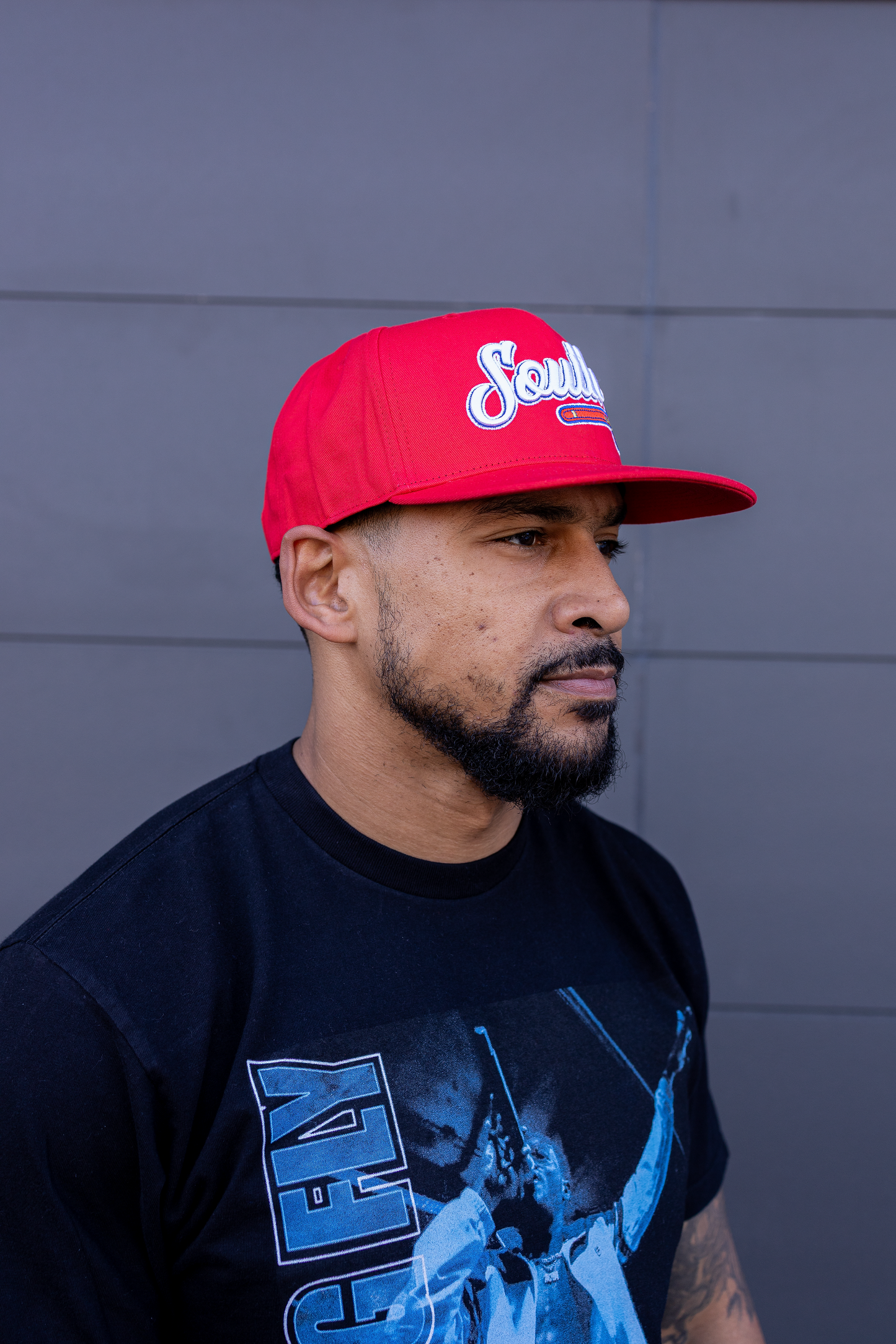 "South Tomahawk" Snapback Hat (Red/White)