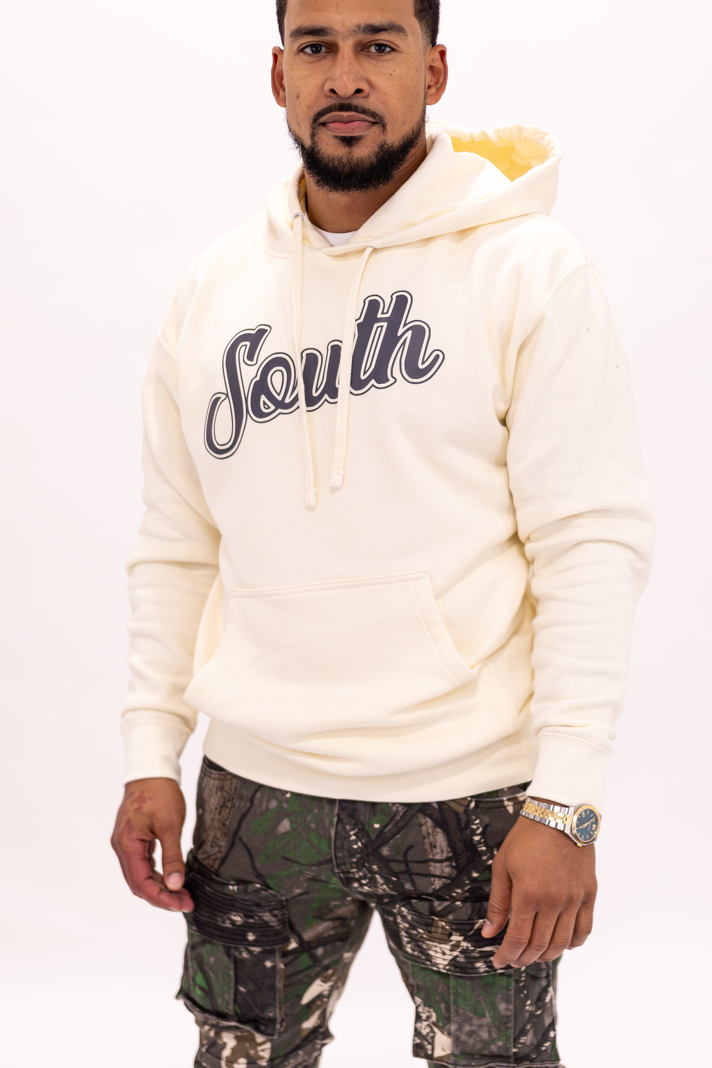 Classic South Hoodie (Bone/Black)