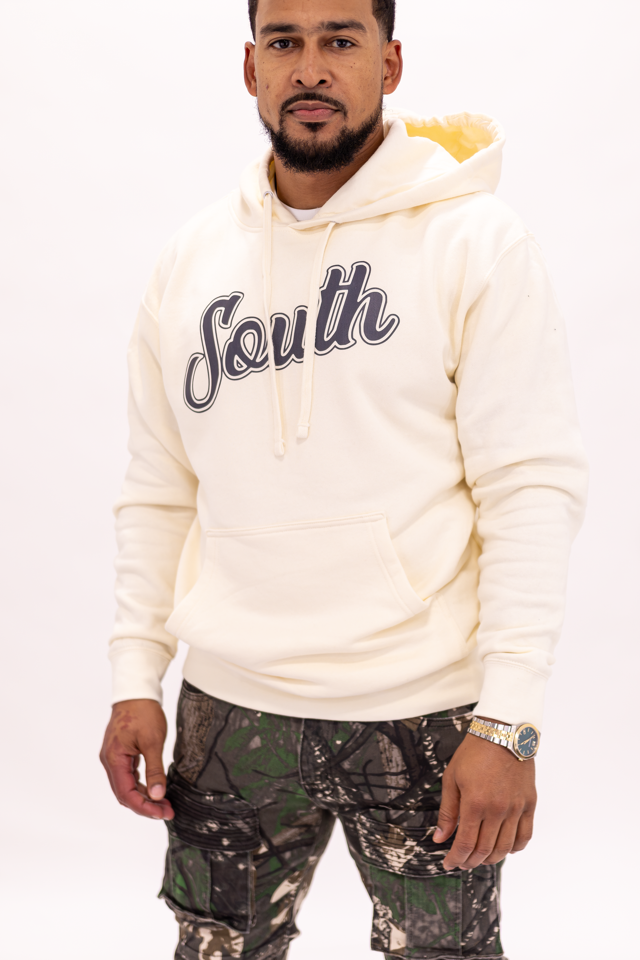 Classic South Hoodie (Bone/Black)