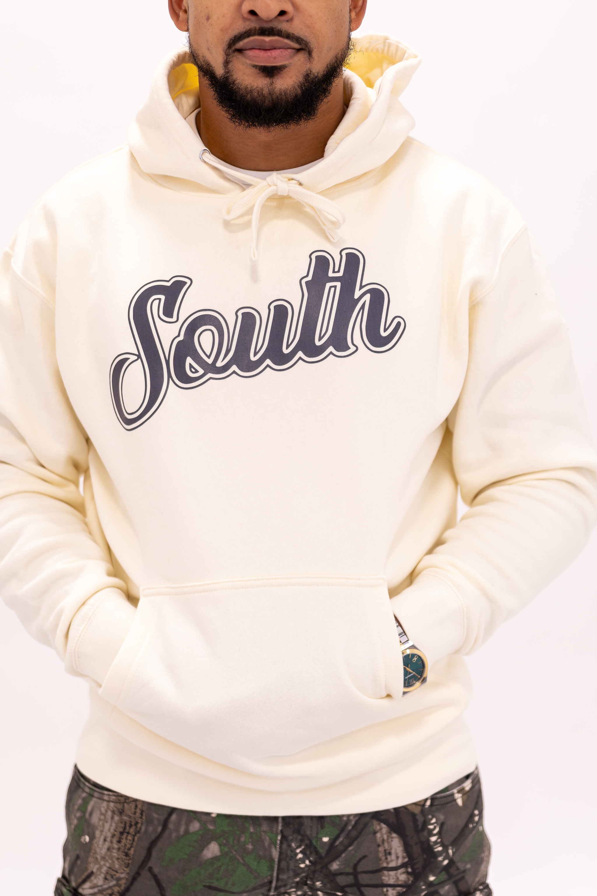Classic South Hoodie (Bone/Black)