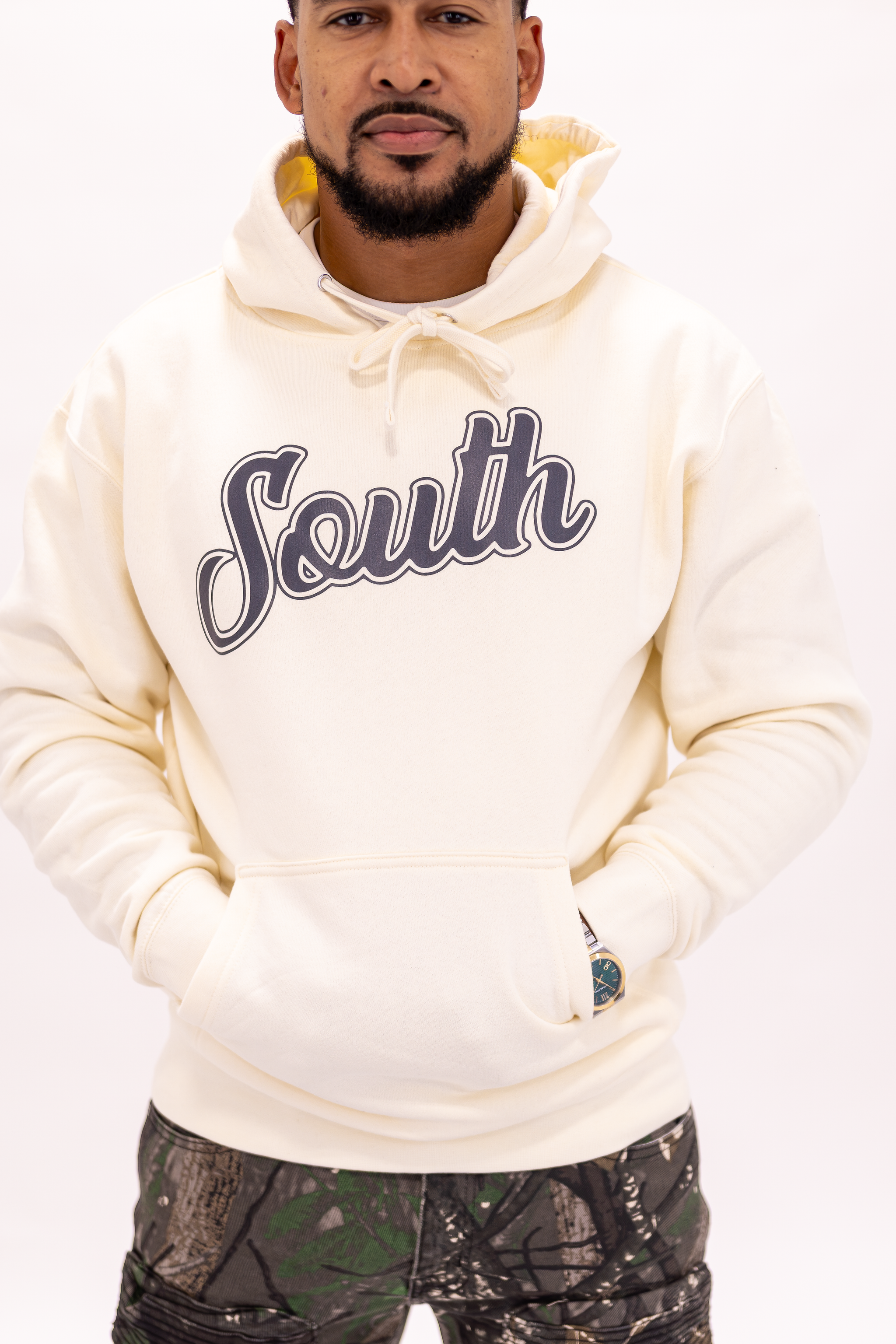 Classic South Hoodie (Bone/Black)