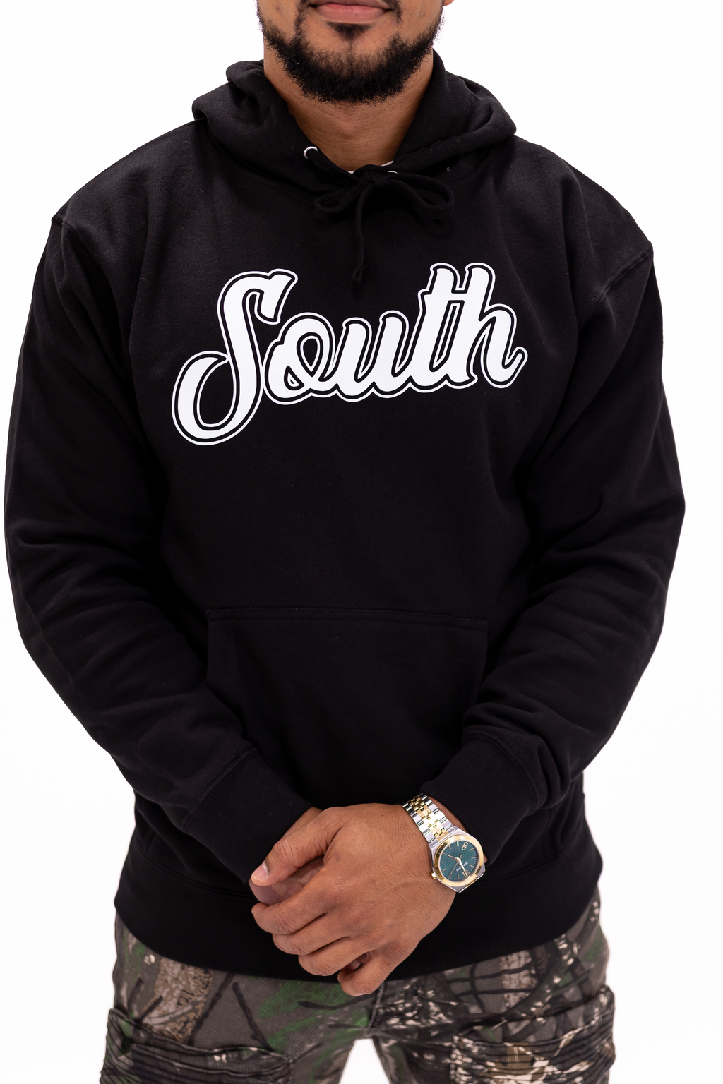 Classic South Hoodie (Black/White)