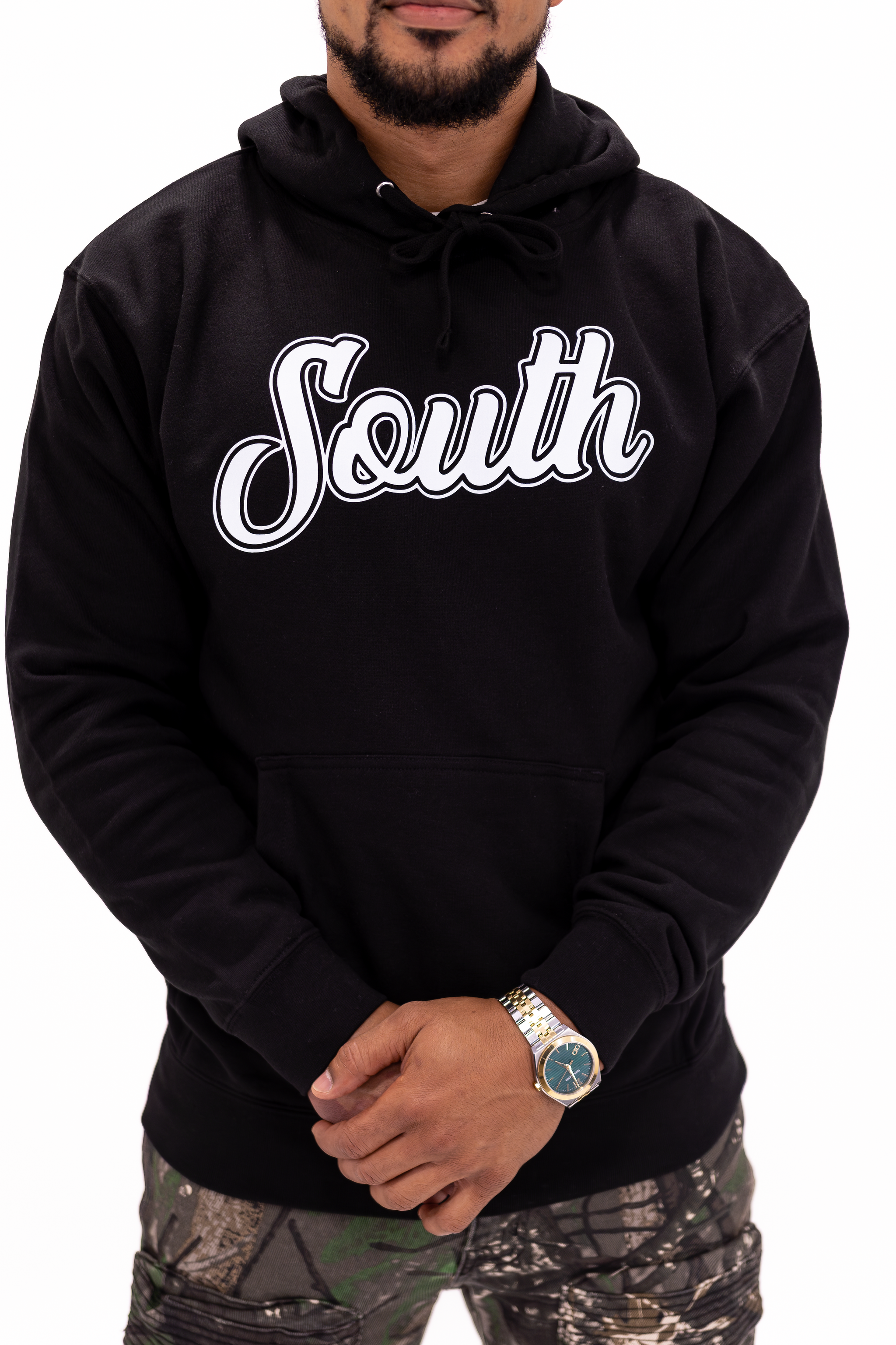 Classic South Hoodie (Black/White)