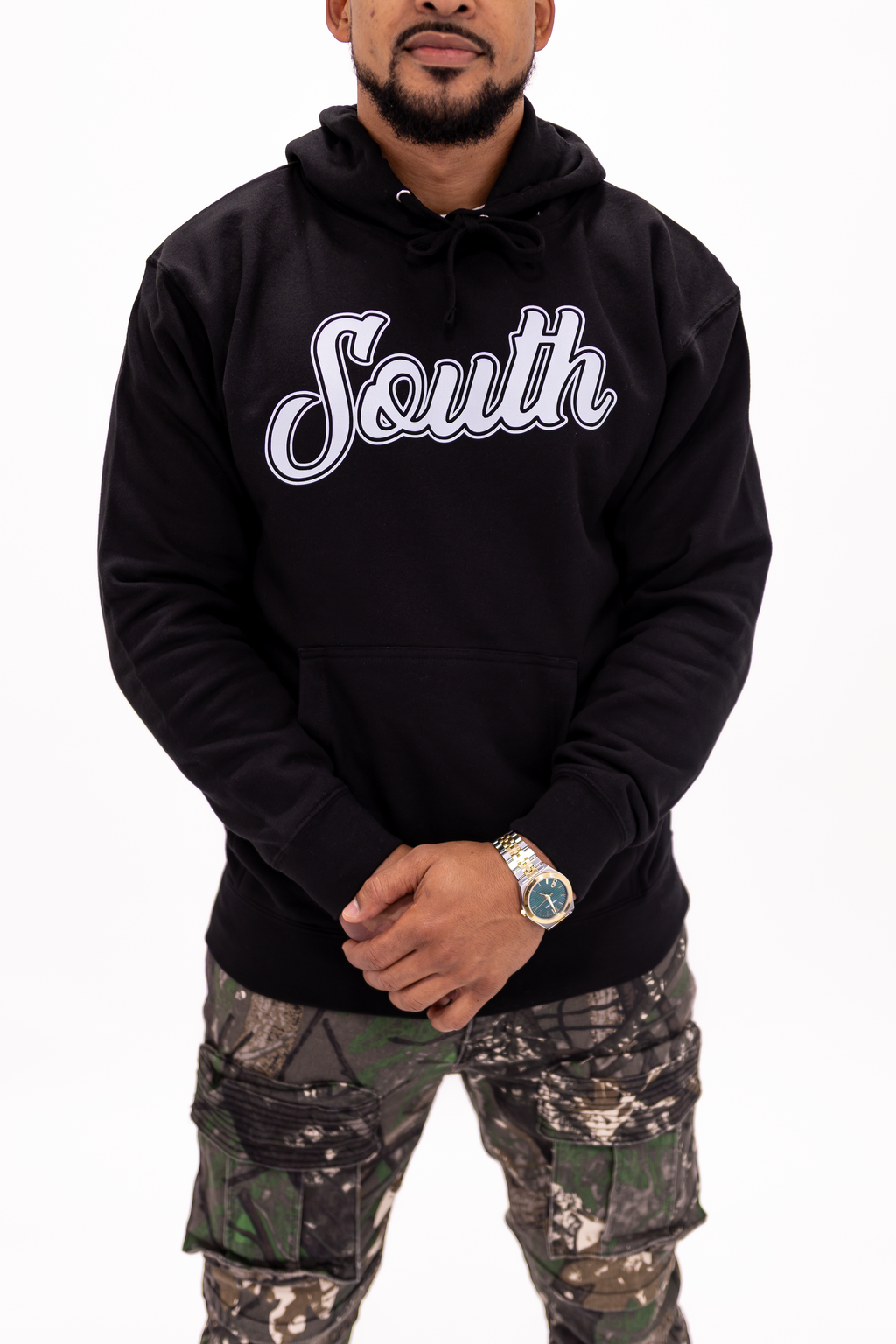 Classic South Hoodie (Black/White)