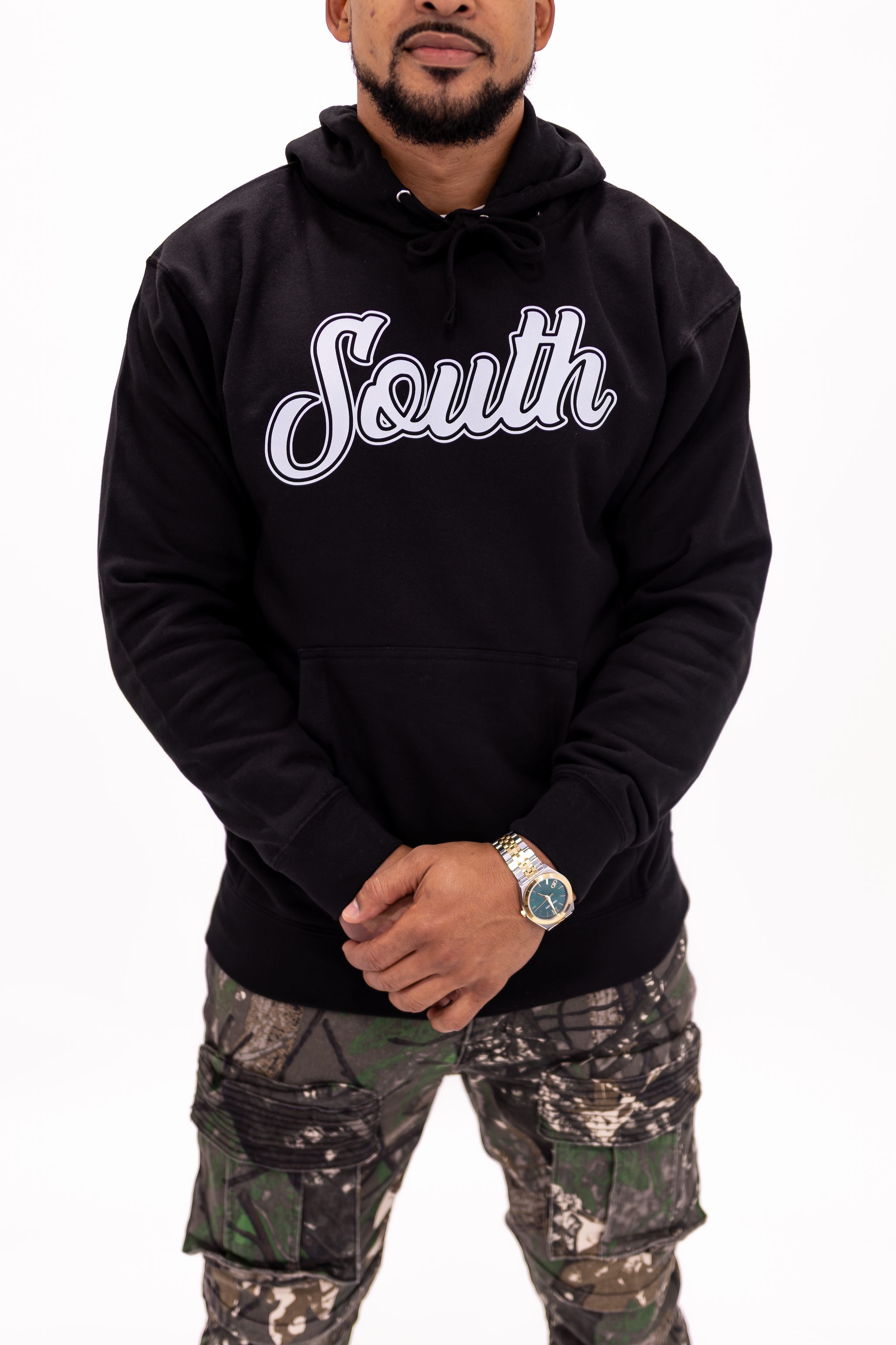 Classic South Hoodie (Black/White)