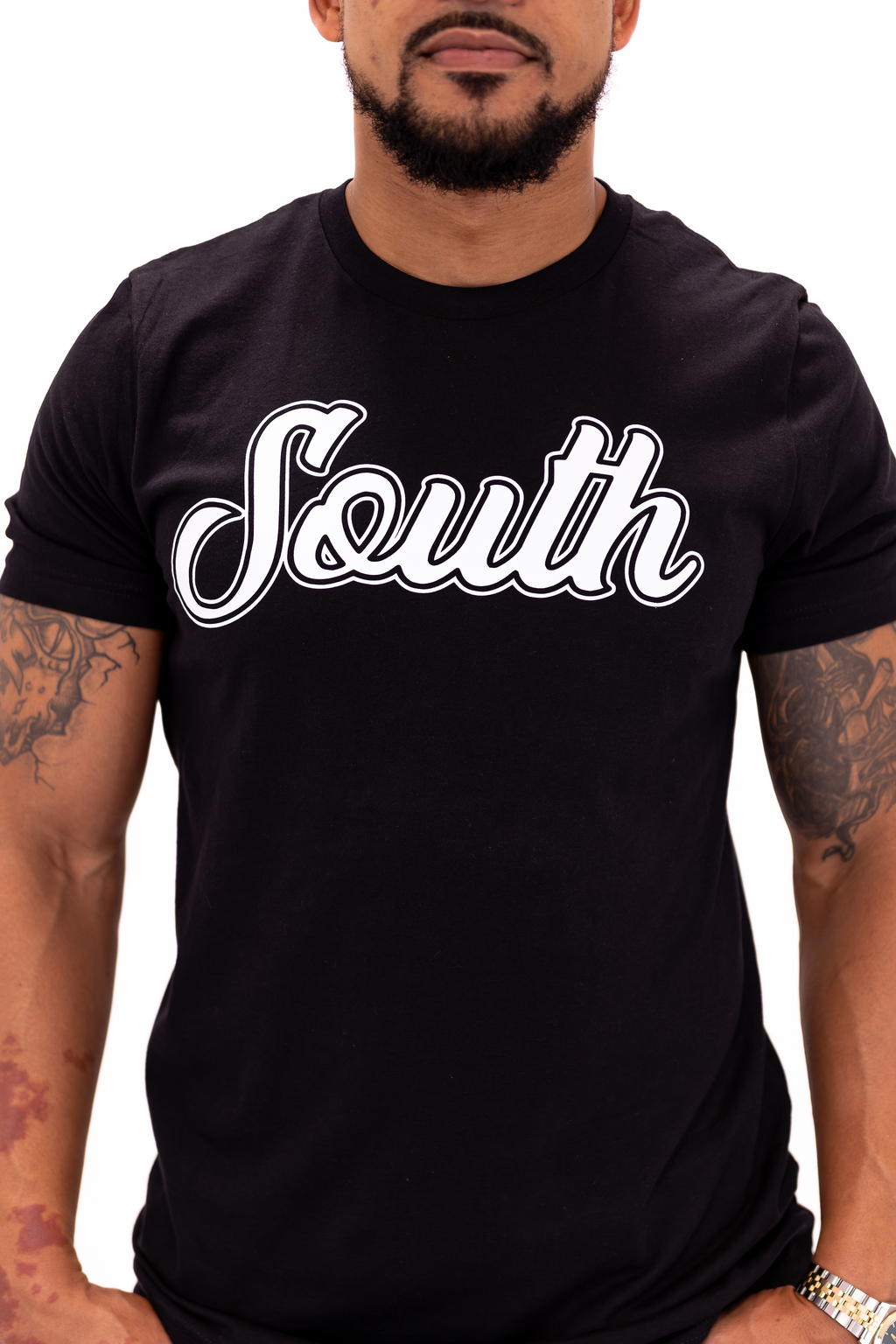 Classic South Logo Tee (Black/White)
