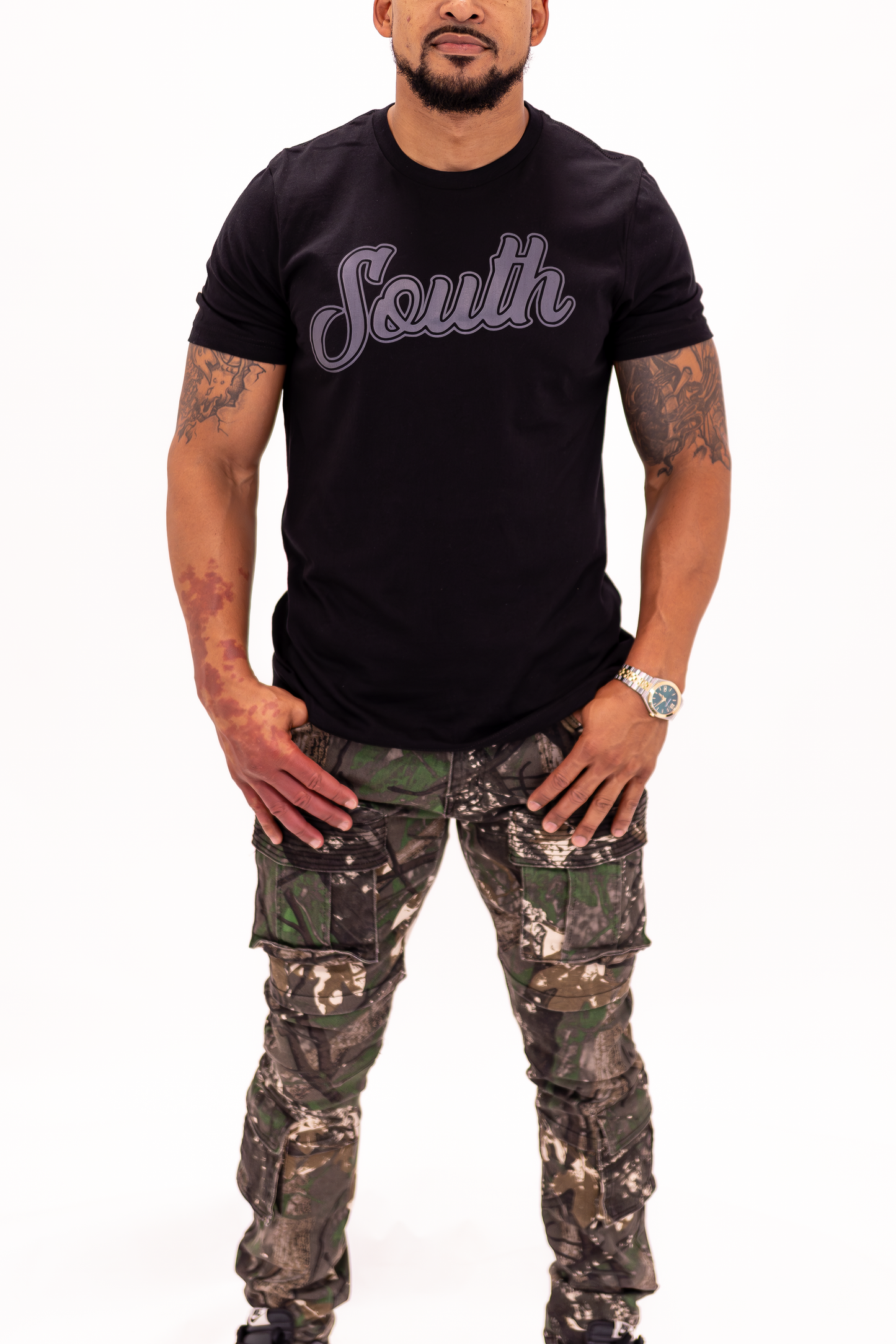 Classic South Logo Tee (Black/Black)