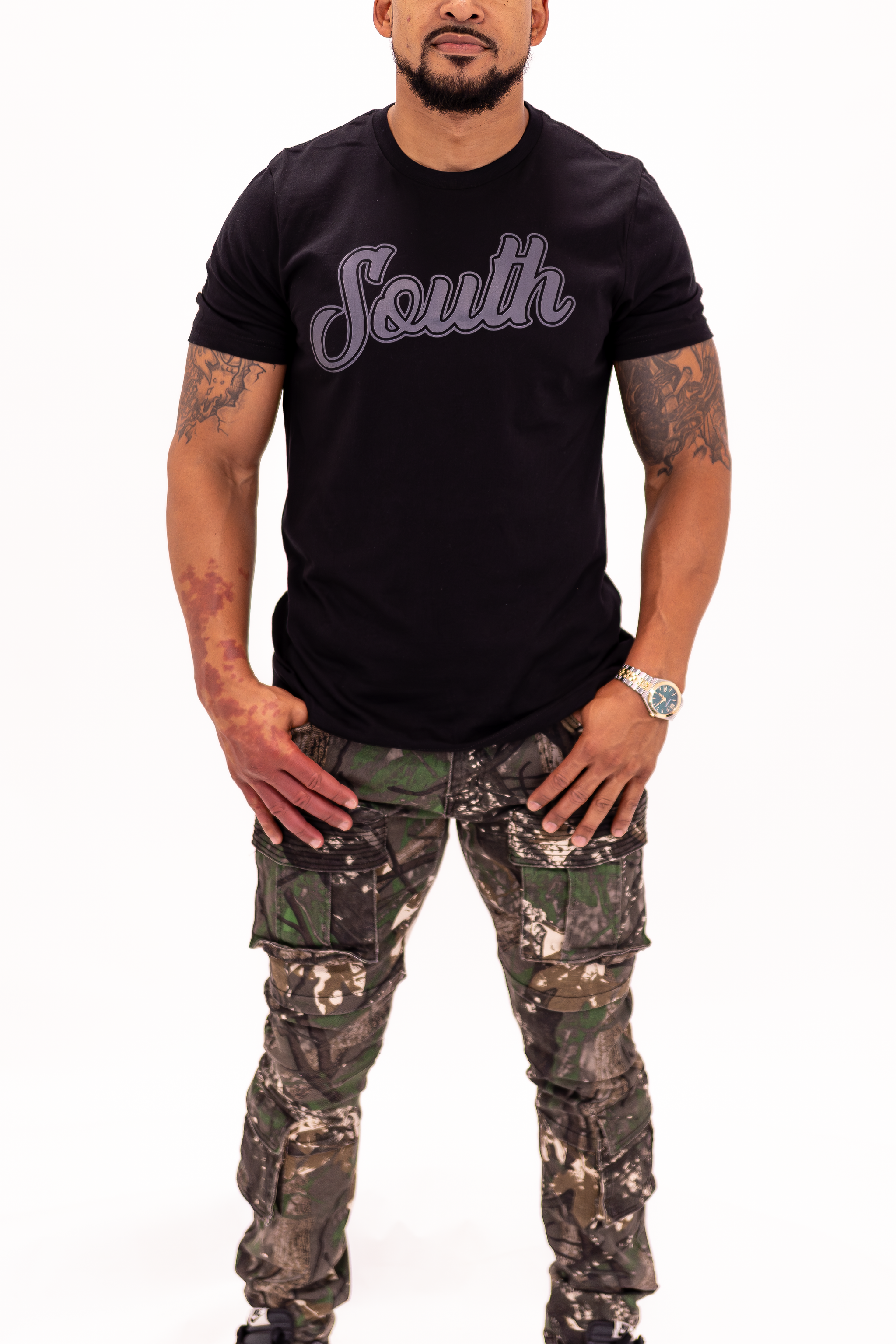 Classic South Logo Tee (Black/Black)