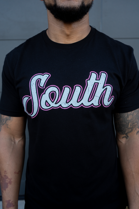 *BCA* Classic South Tee (Black/Pink)