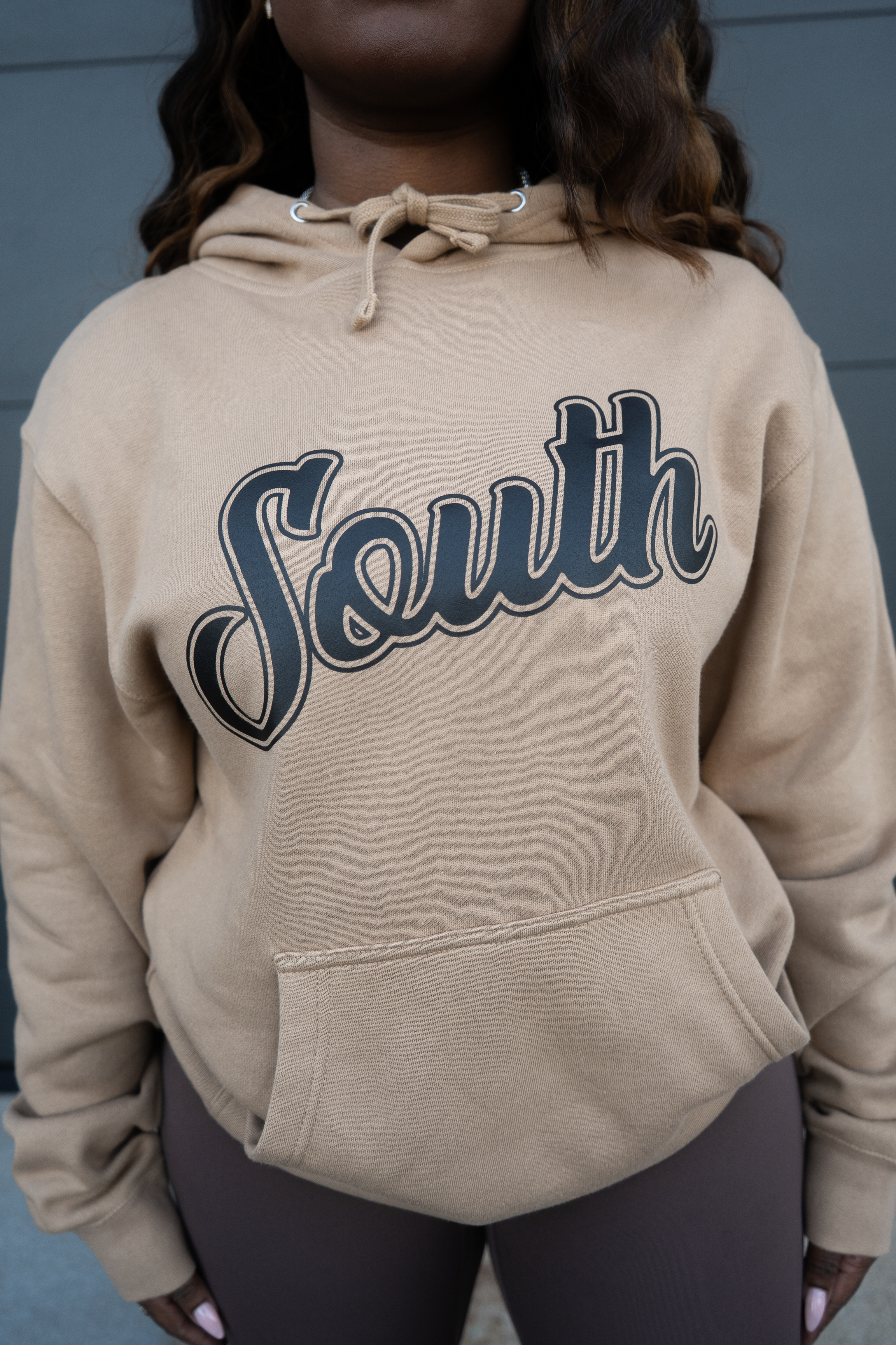 Classic South Hoodie (Sand/Black)