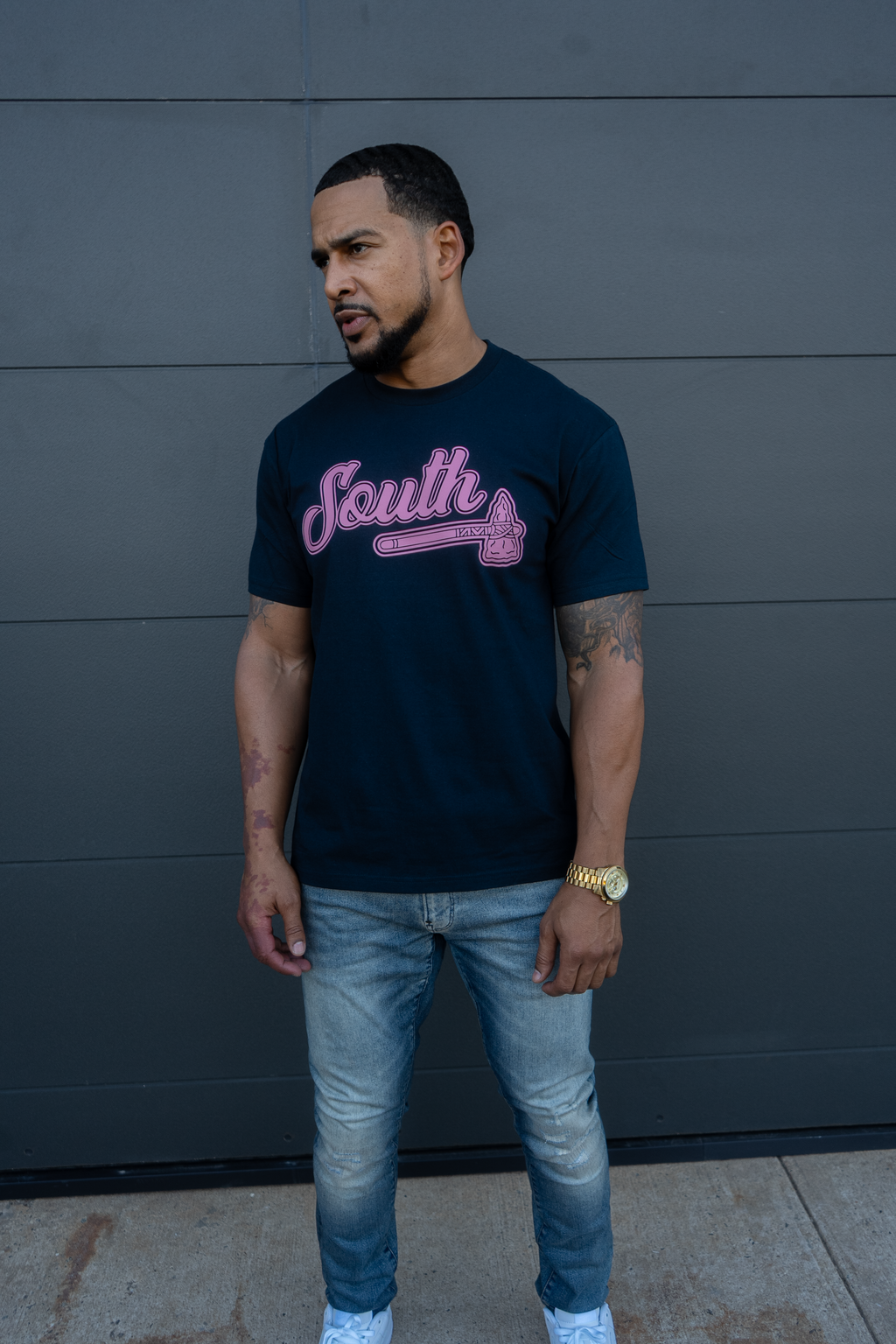 *BCA* Tomahawk Tee (Navy/Pink)