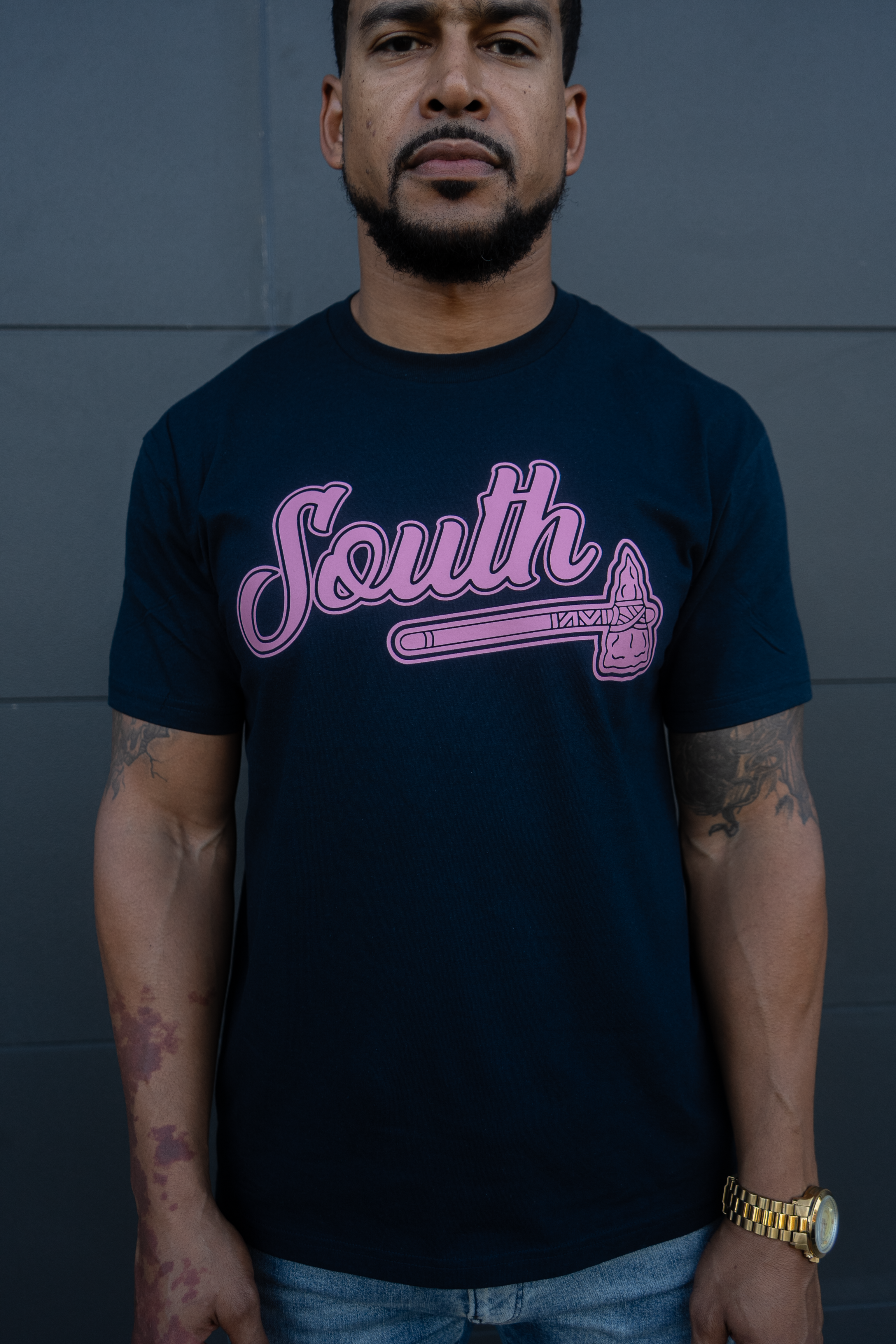 *BCA* Tomahawk Tee (Navy/Pink)