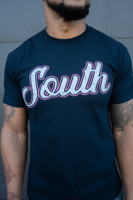 *BCA* Classic South Tee (Navy/Pink)