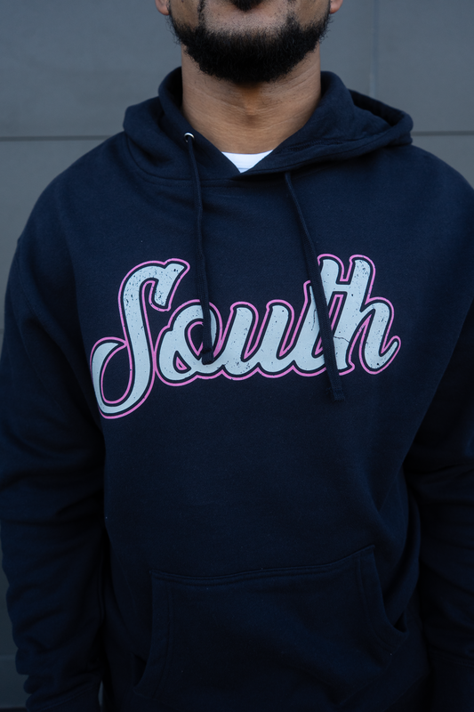*BCA* Classic South Hoodie Front + Back (Navy/Pink)