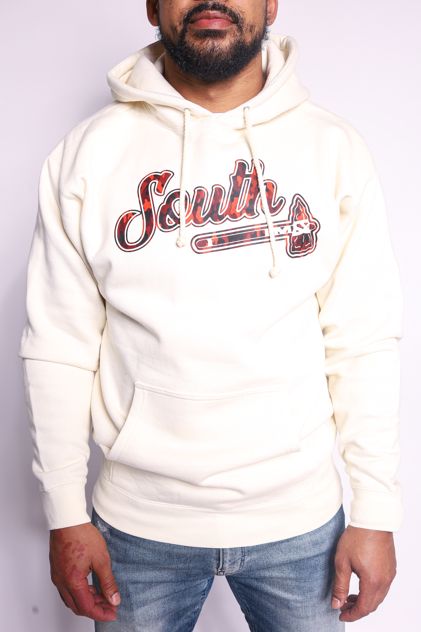 PREMIUM HEAVYWEIGHT Tomahawk Red Camo Hoodie (Natural/Red)