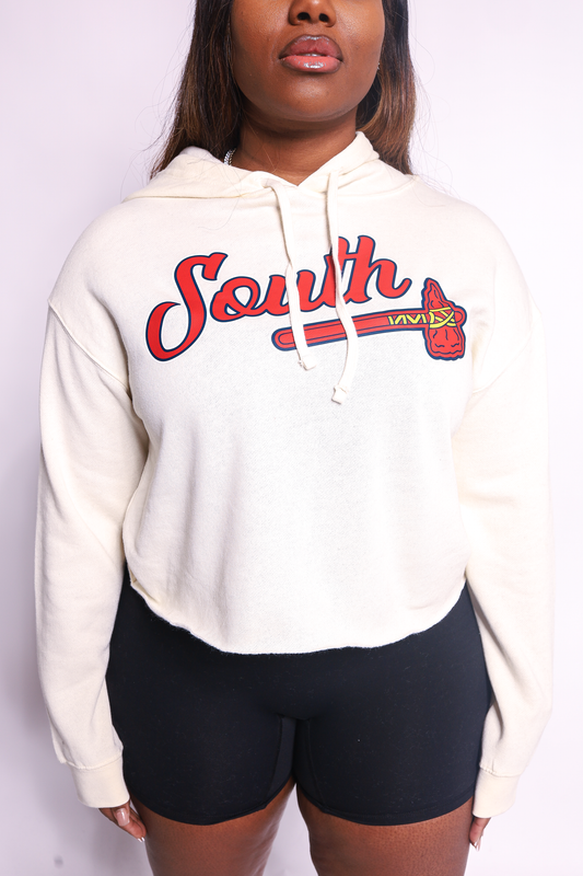 *Cropped* Classic Tomahawk Hoodie - Natural