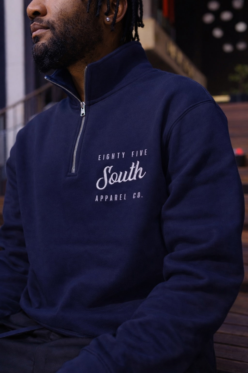 Premium Embroidered Quarter Zips | Navy (Limited Edition)