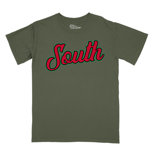 *BHM* Classic South Tee (Army Green/Red/Green)
