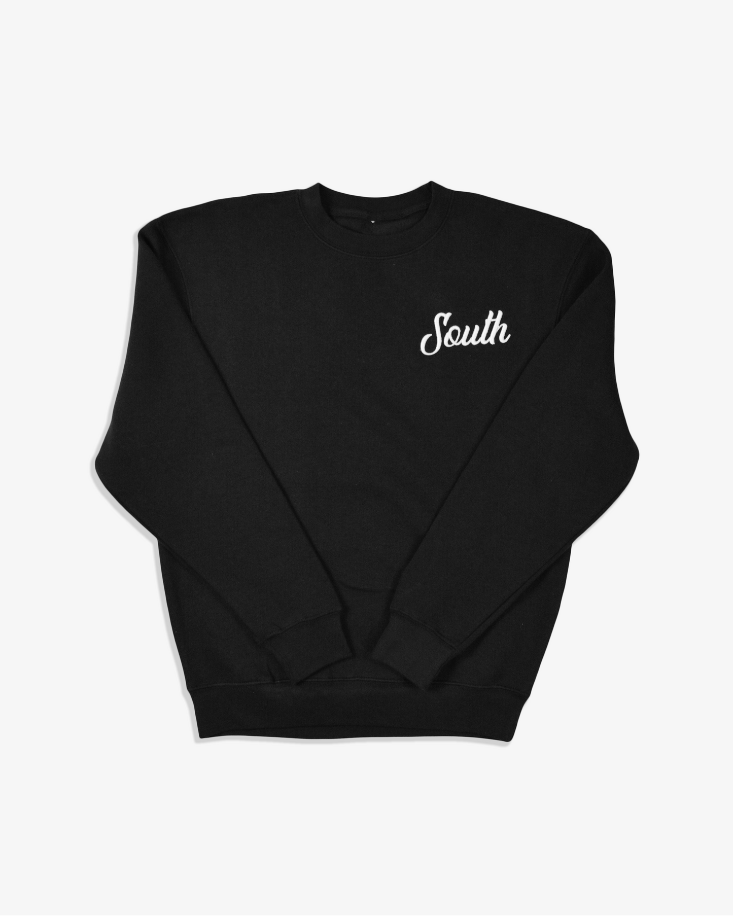 Evergreen South Script Crewneck - Black