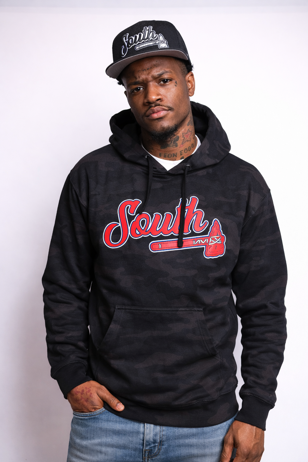 Classic Tomahawk Hoodie - Black Camo