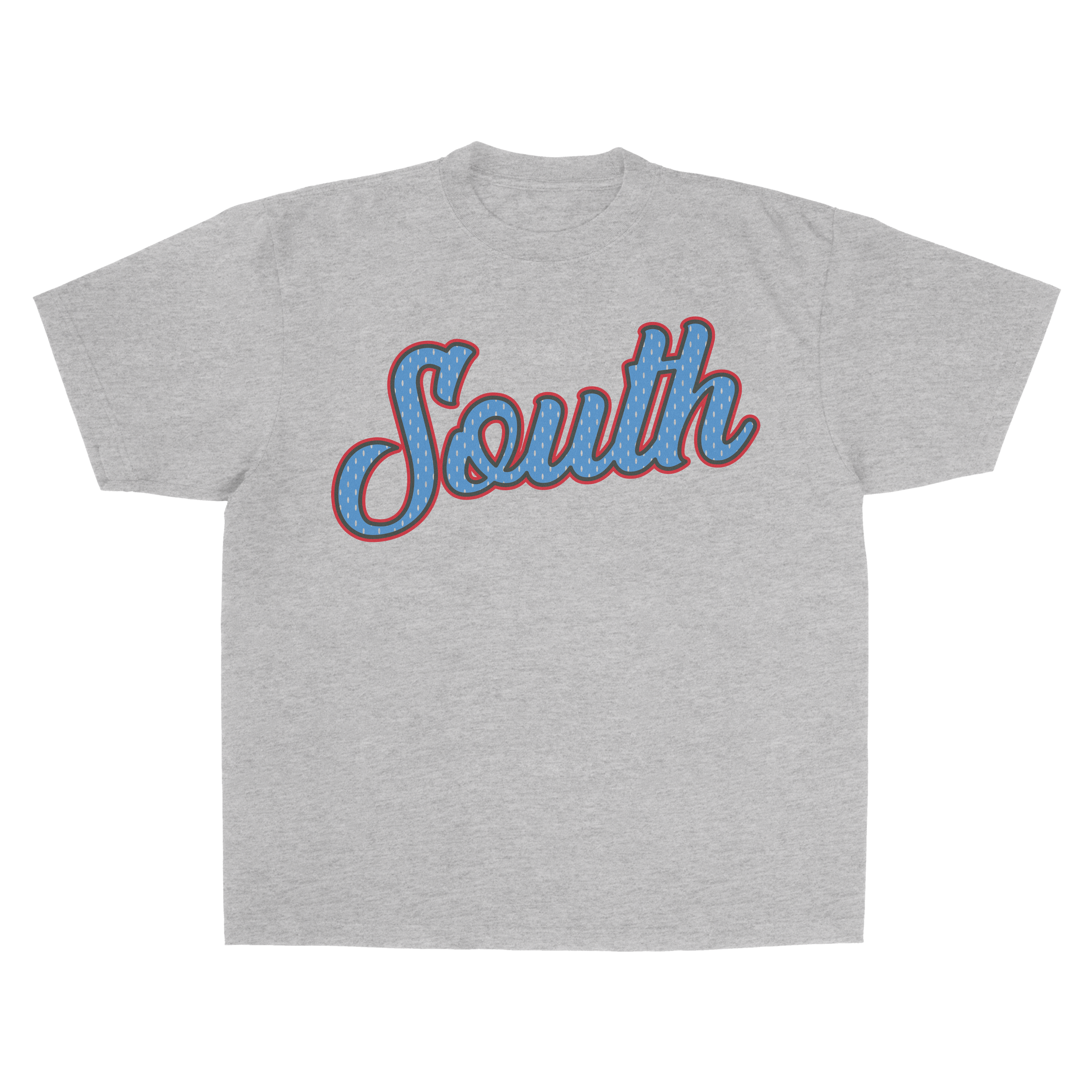 Dream South Script Tee (Grey/Blue/Red)