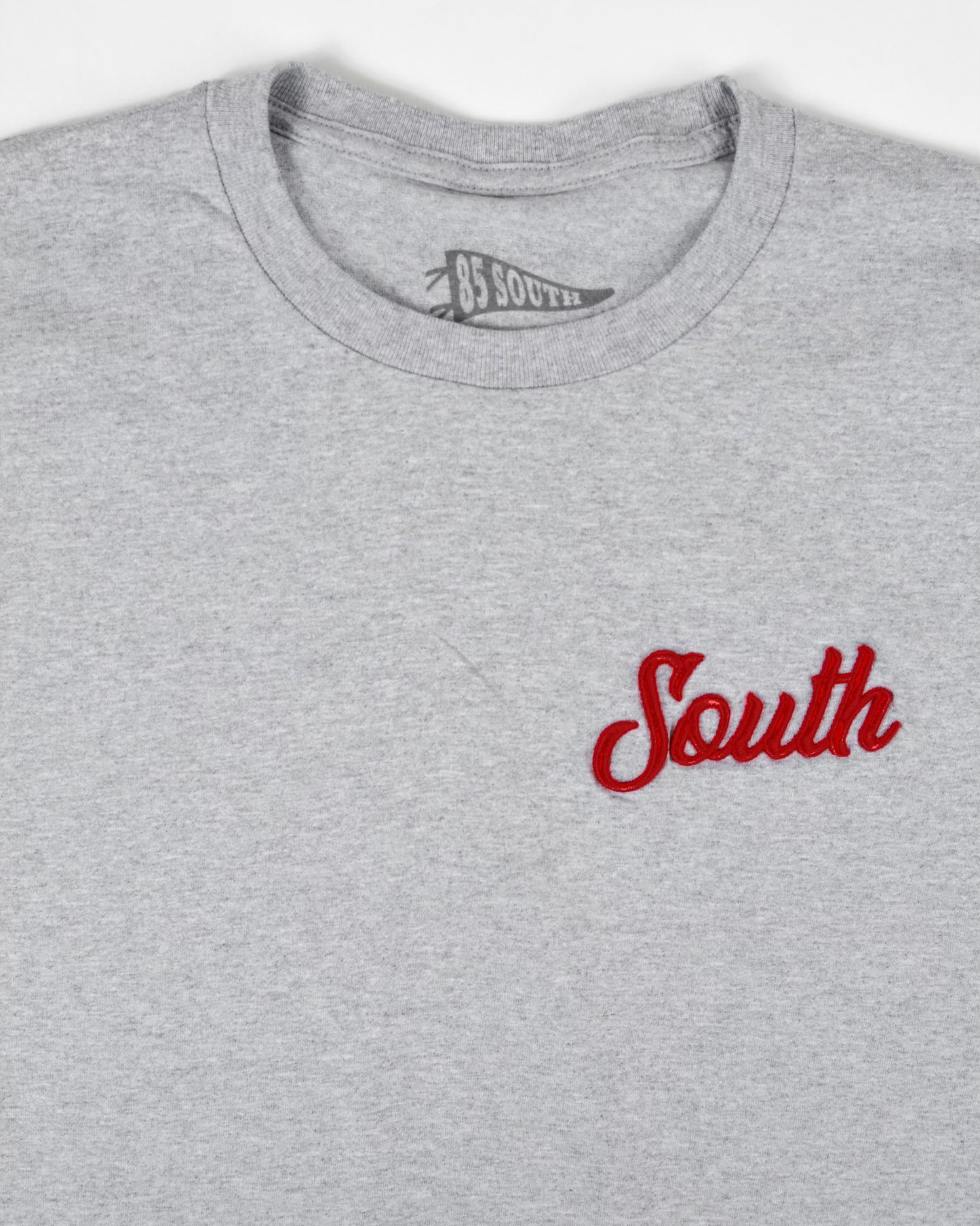 South Side Embroidered Tee - Burgundy