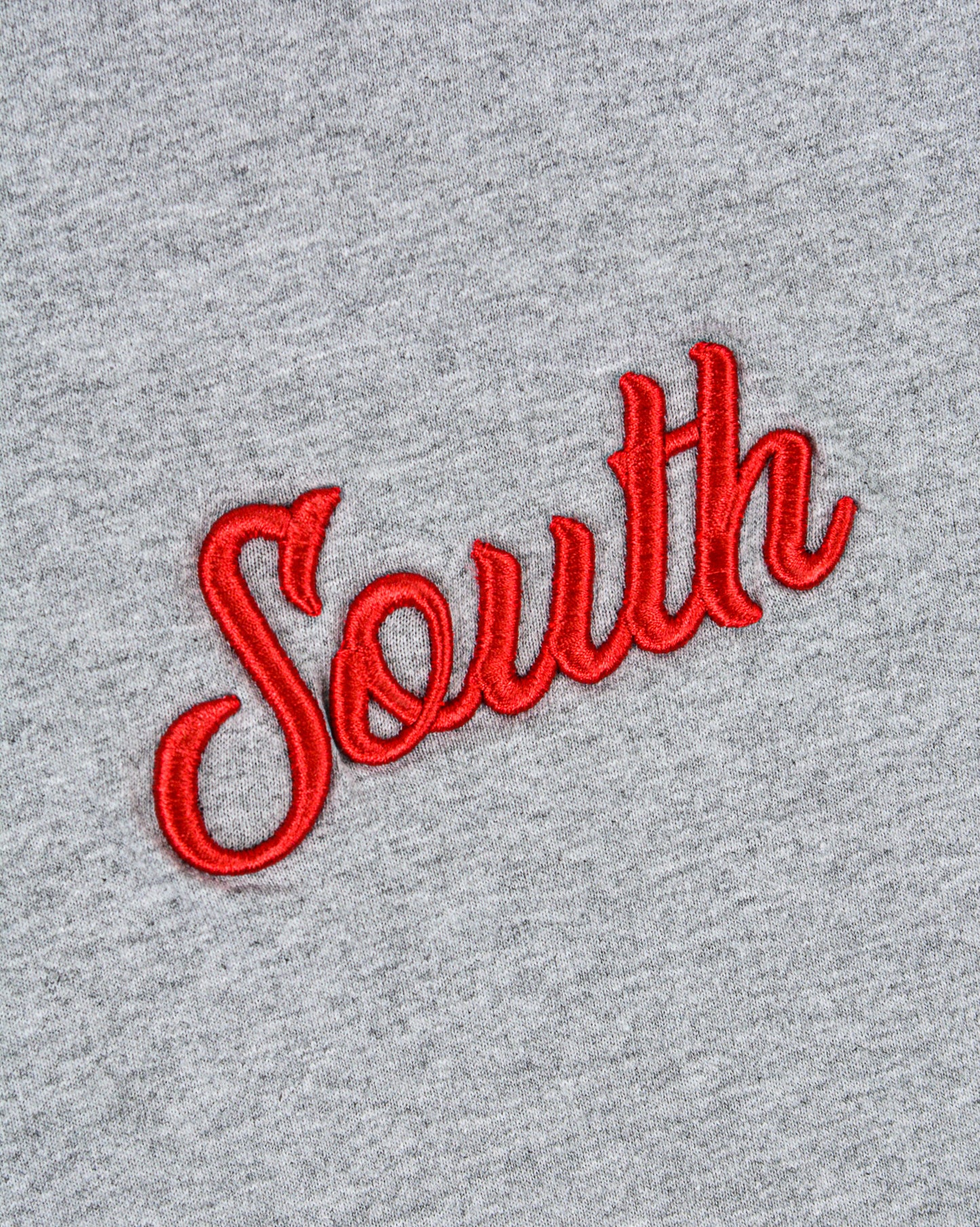 South Side Embroidered Tee -Red
