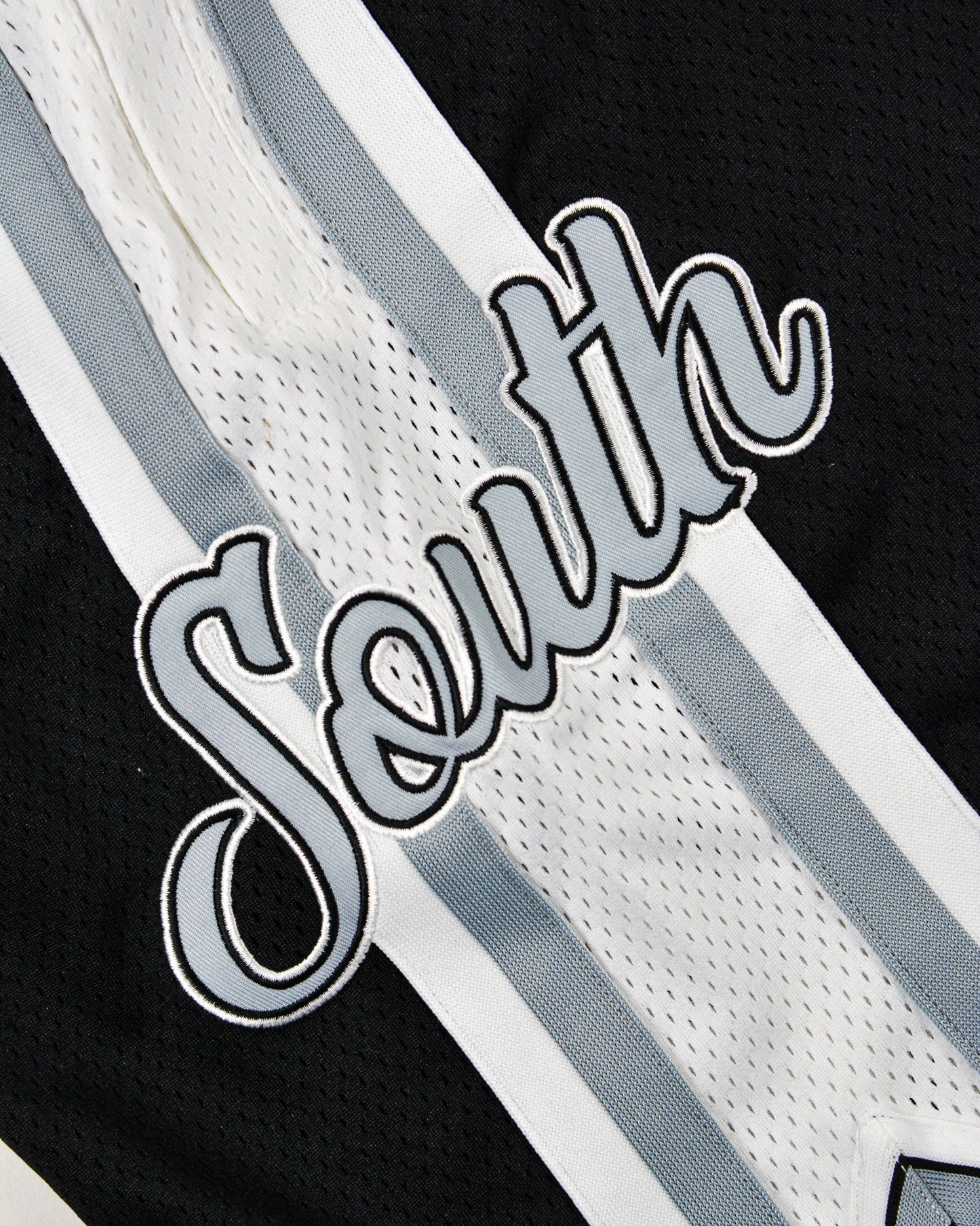 South Side Black & White Basketball Shorts