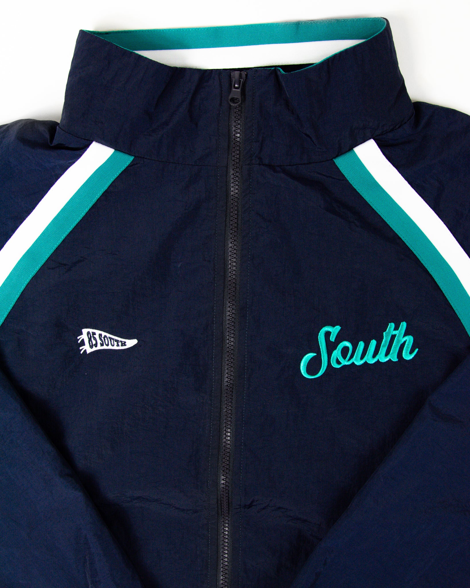 South Script Swishy Jacket - Navy