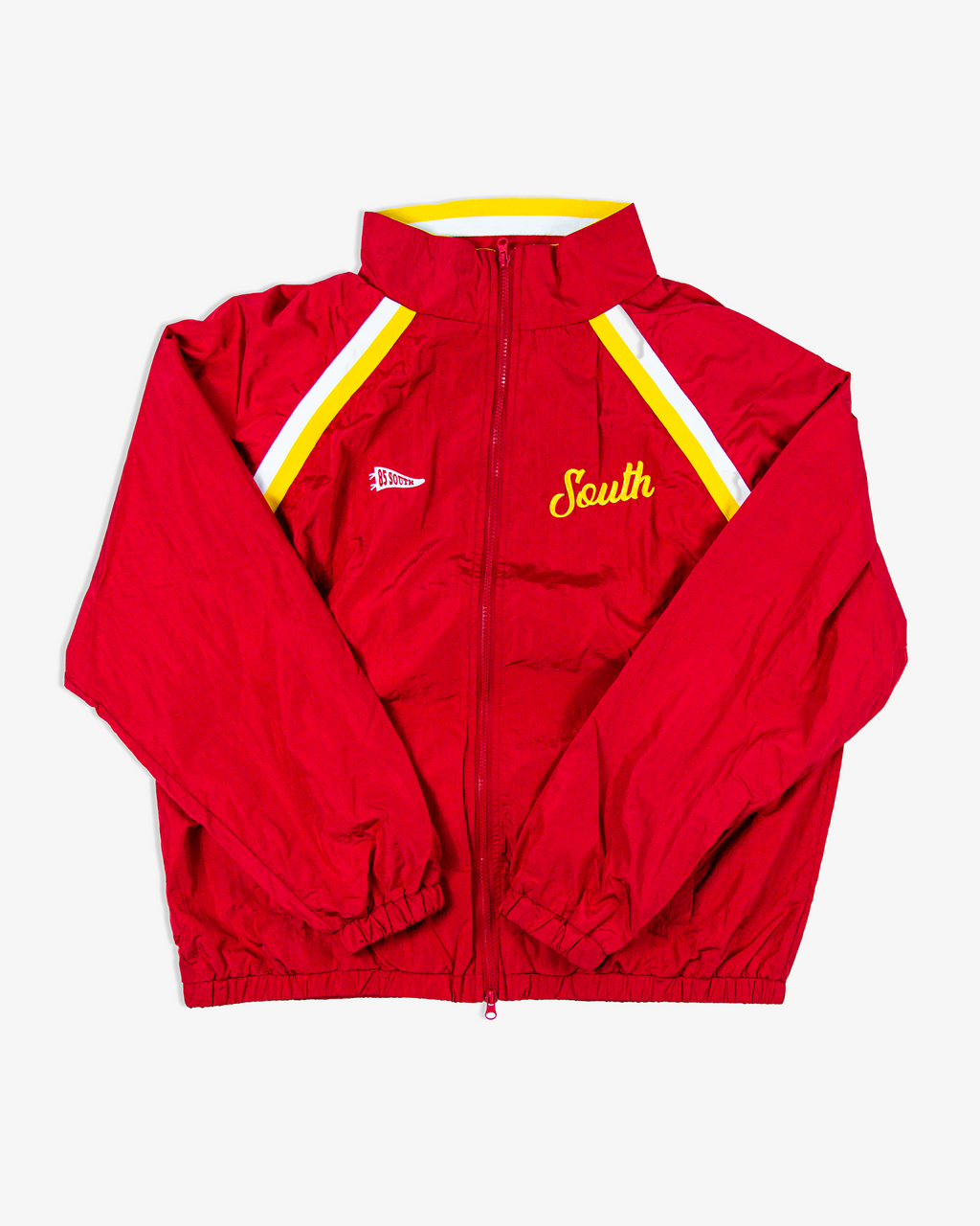 South Script Swishy Jacket - Red