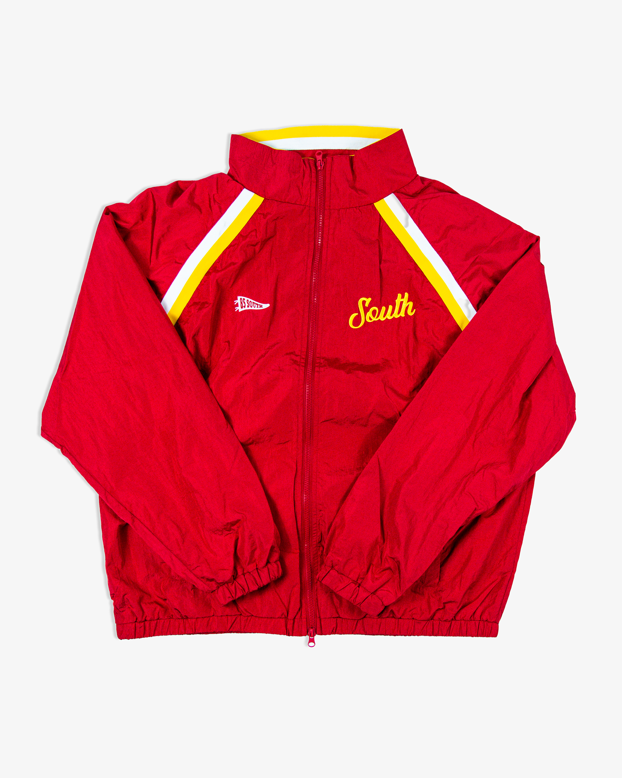South Script Swishy Jacket - Red