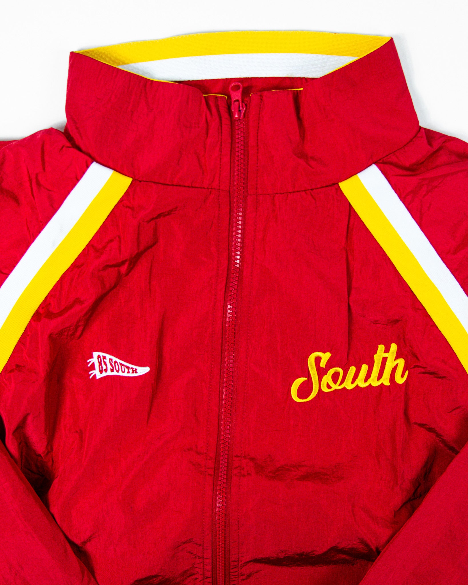 South Script Swishy Jacket - Red