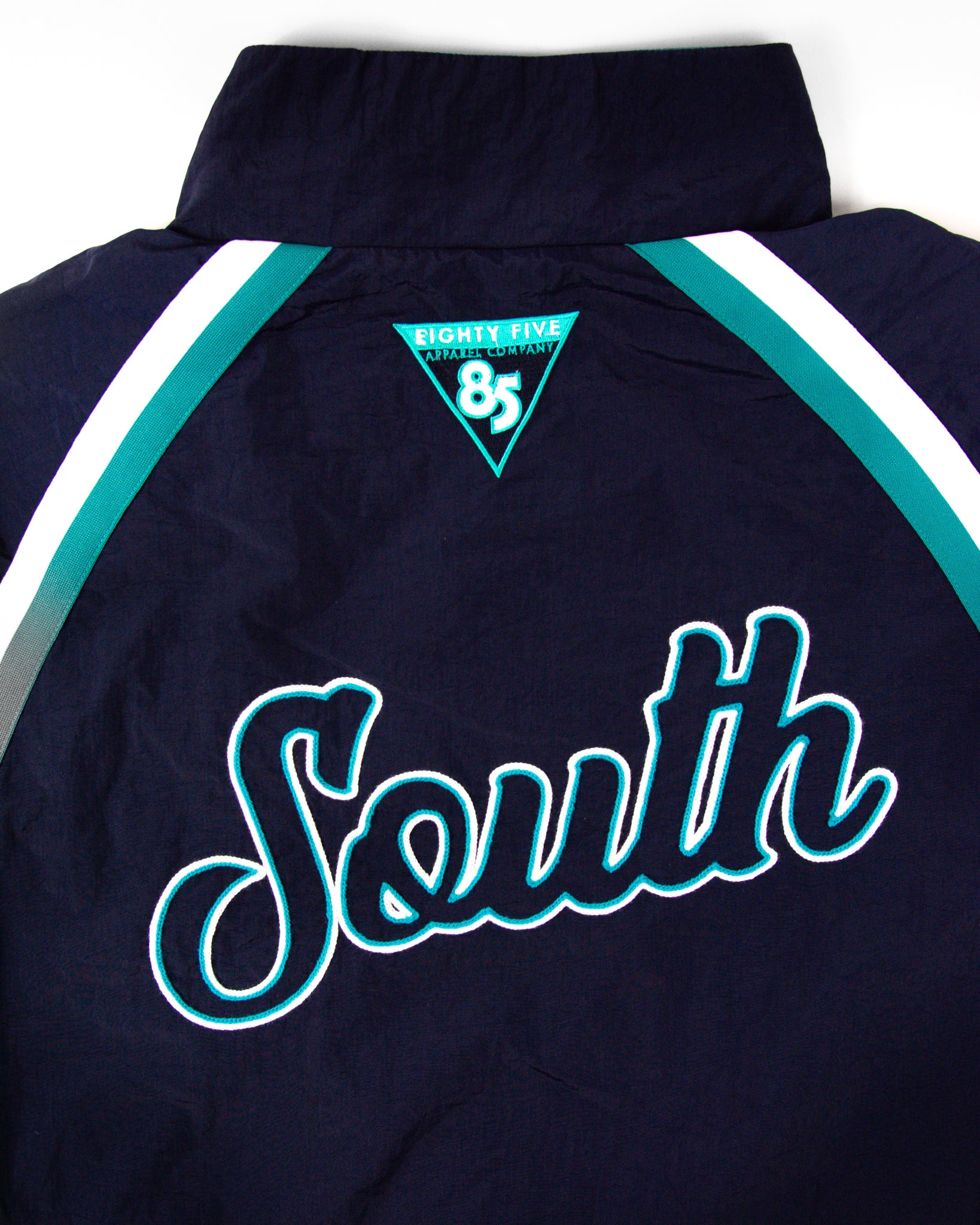 South Script Swishy Jacket - Navy