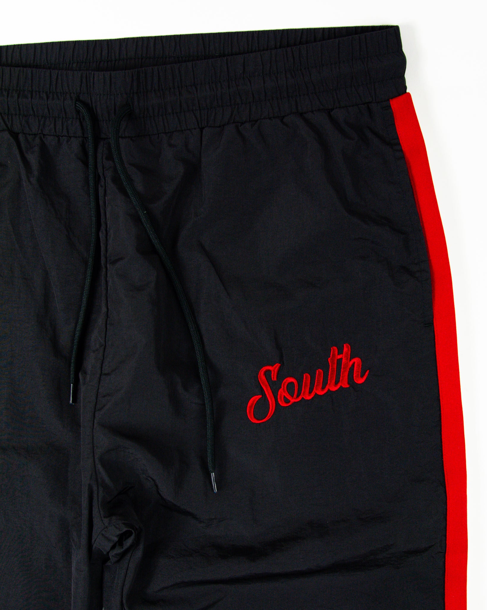 South Script Swishy Joggers - Black