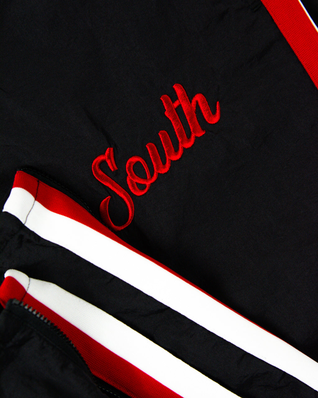 South Script Swishy Joggers - Black