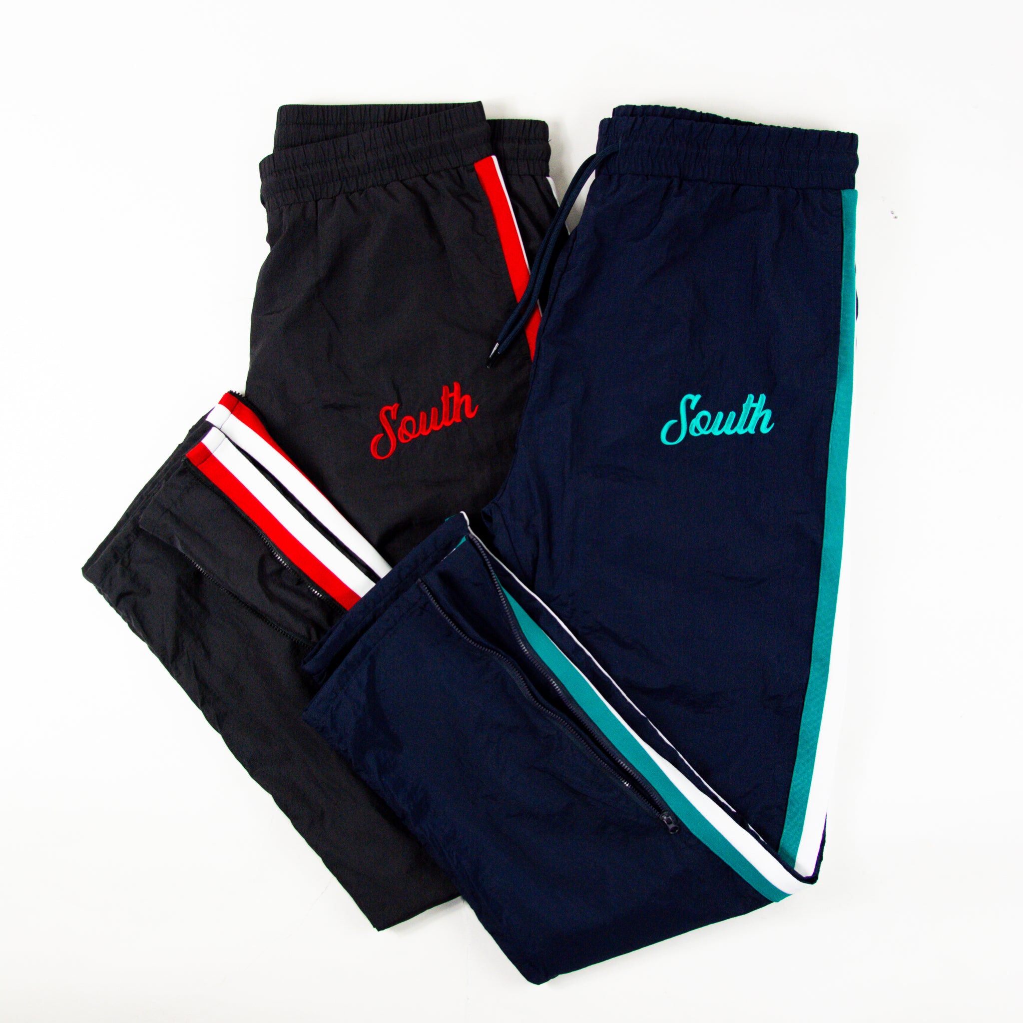 South Script Swishy Joggers - Navy