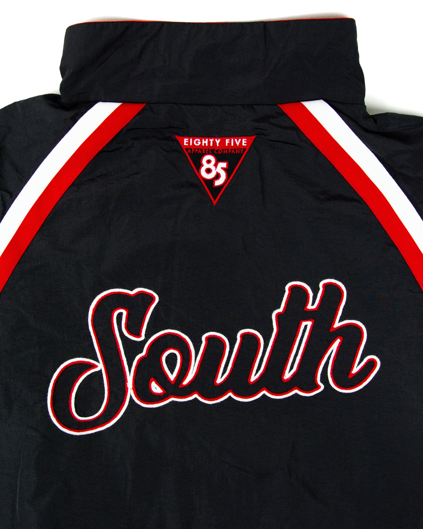 South Script Swishy Jacket - Black
