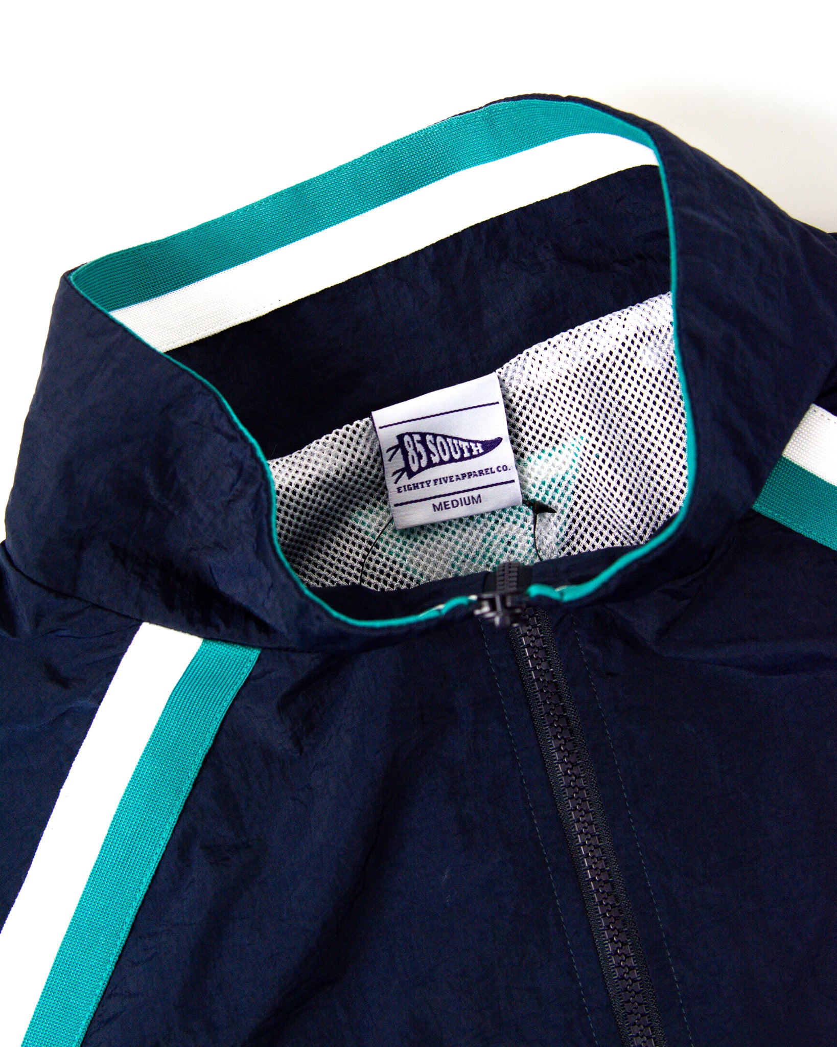 South Script Swishy Jacket - Navy