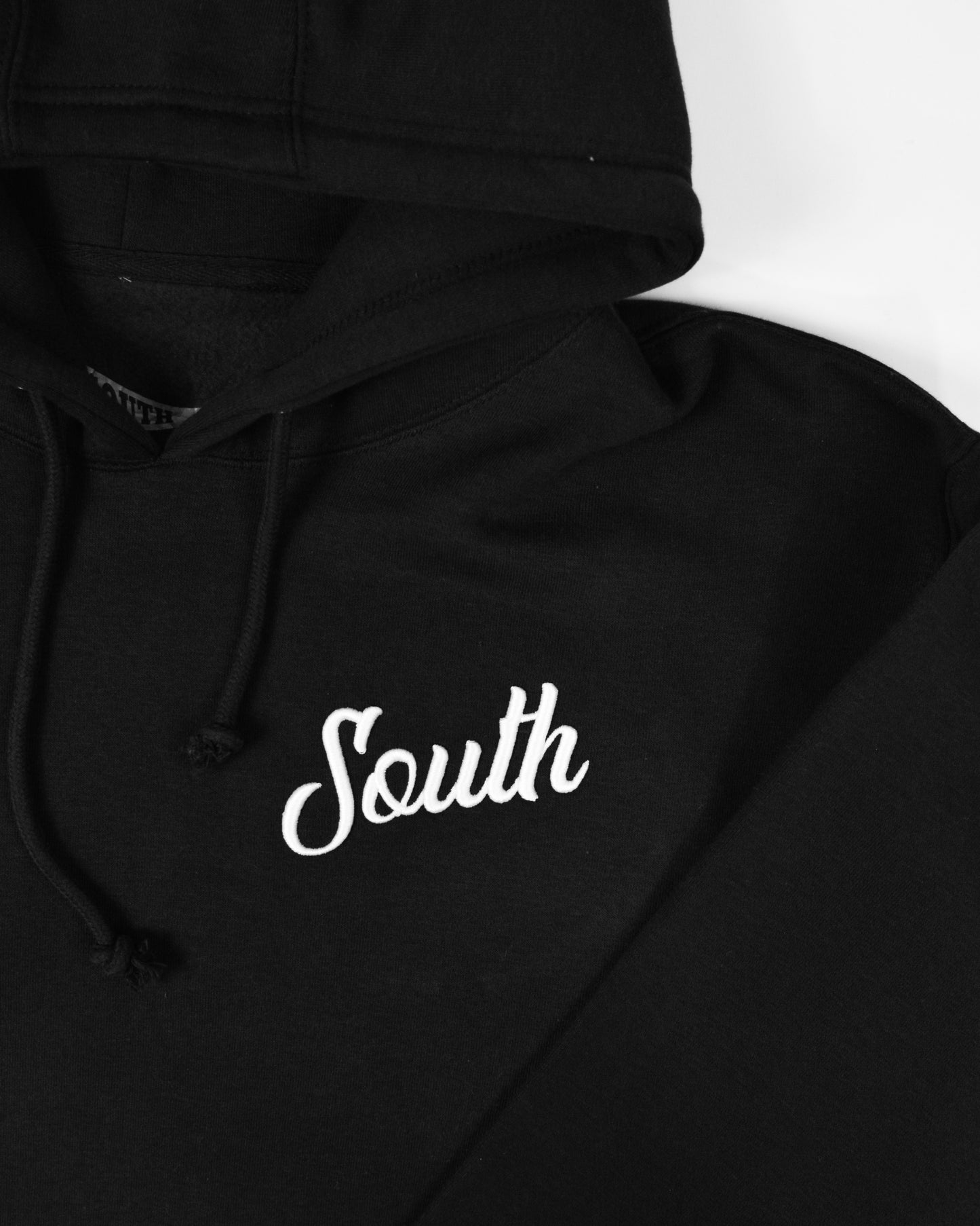 Evergreen South Script Hoodie- Black