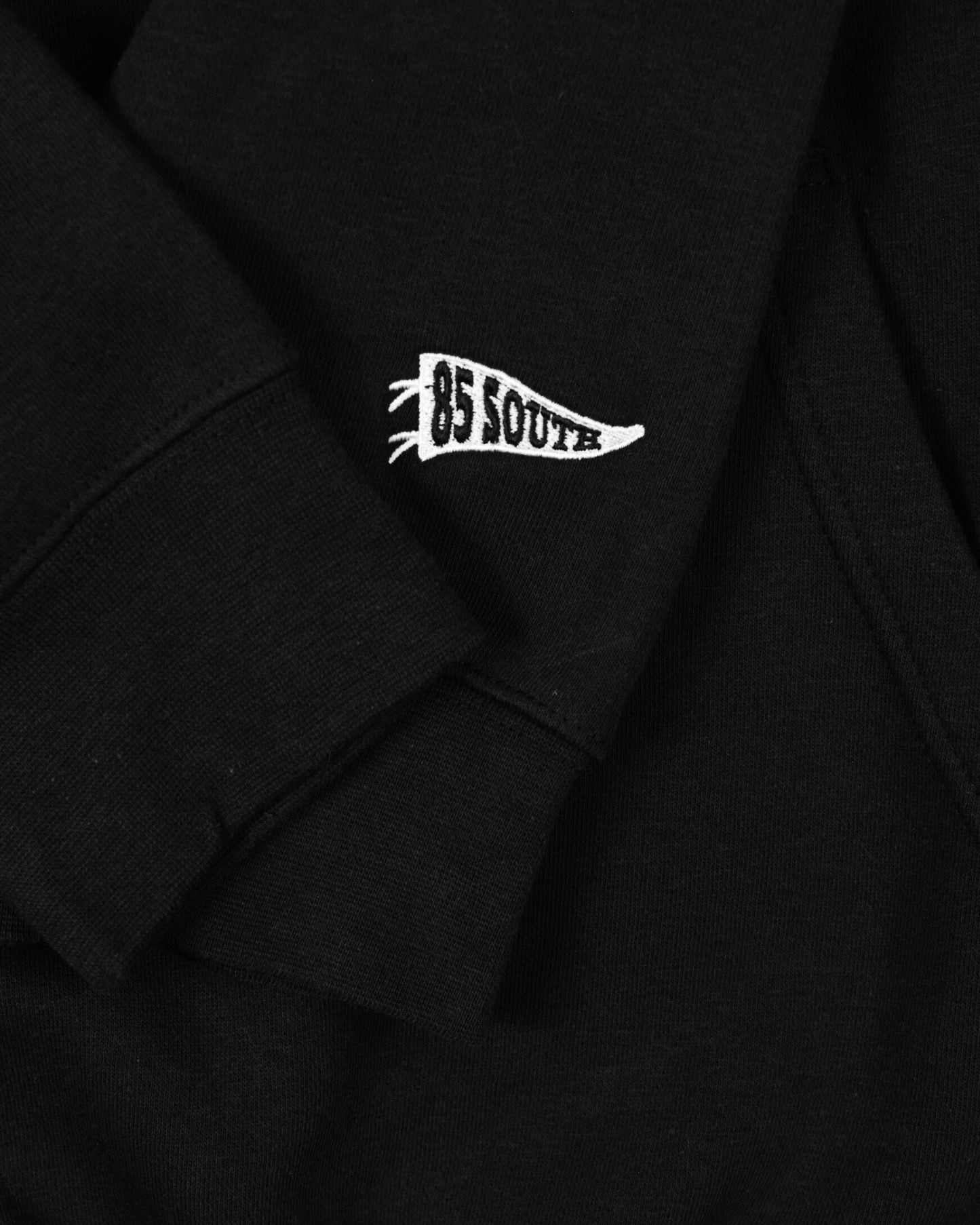 Evergreen South Script Hoodie- Black