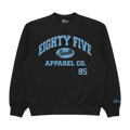 Carolina Blue Print - Collegiate Mesh Crewneck - Black
