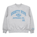 Carolina Blue Print - Collegiate Mesh Crewneck - Grey