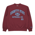 Carolina Blue Print - Collegiate Mesh Crewneck - Maroon