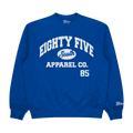 White Print - Collegiate Mesh Crewneck - Royal